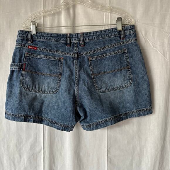 Unionbay 90s Y2K Denim Carpenter Style Shorts Size 15 100% Cotton - Picture 3 of 5
